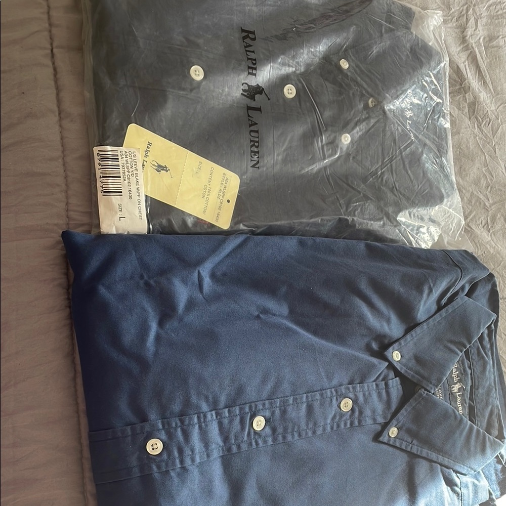 Ralph Lauren Blue Button-Up Shirt
